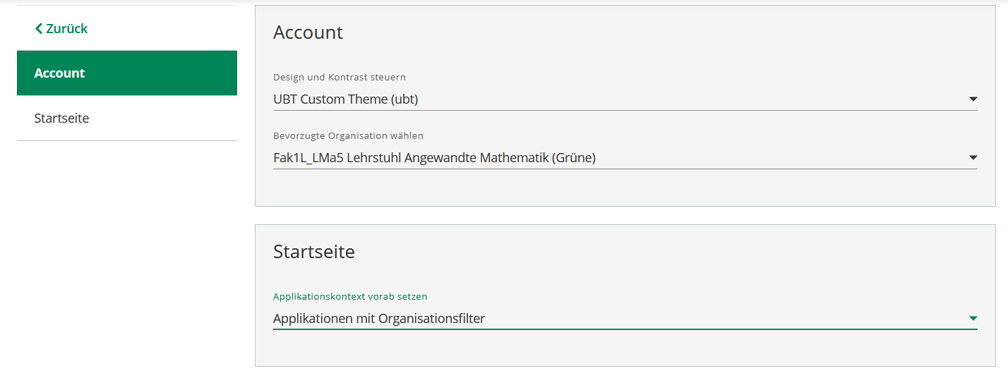 Bevorzugte Organisation